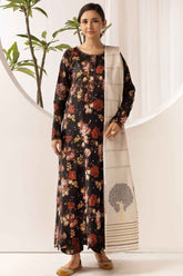 printed lawn with jacquard dupatta D-08